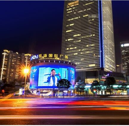 上海户外大屏|商圈**LED电子屏|世纪大道环球金融中心LED屏|广告电话