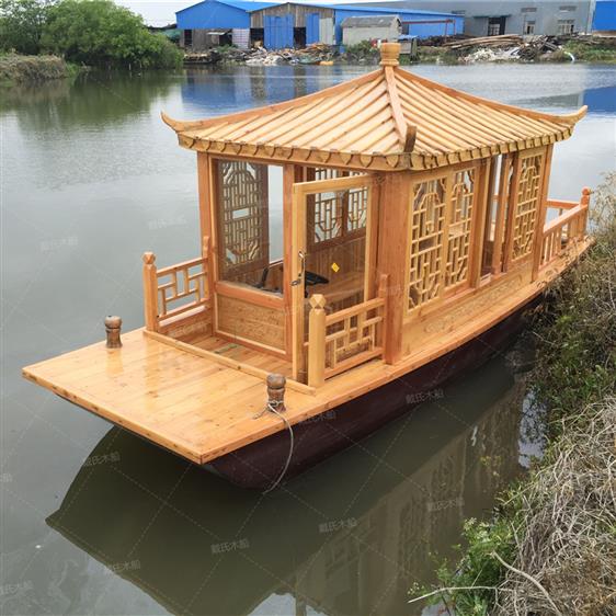 南宁木质电动船供应 旅游船