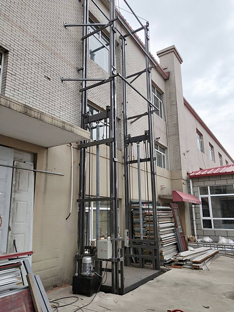 许昌市厂家定制SJD3T导轨式液压货梯 链条式提升机 工厂简易电梯