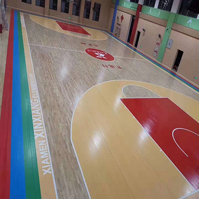昊康体育木地板厂家 篮球场地运动木地板