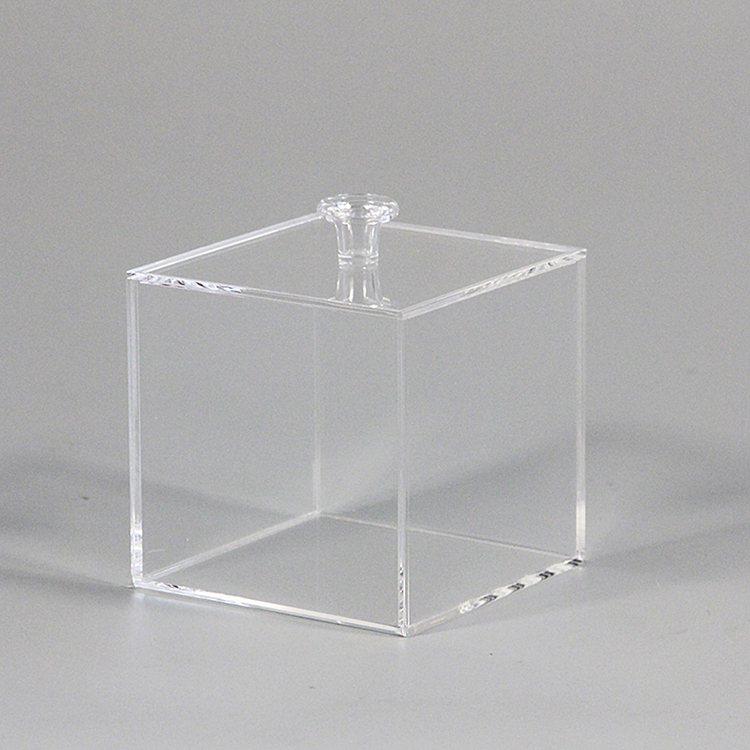 亚克力盒子定制 水晶把手透明**玻璃盒子定做