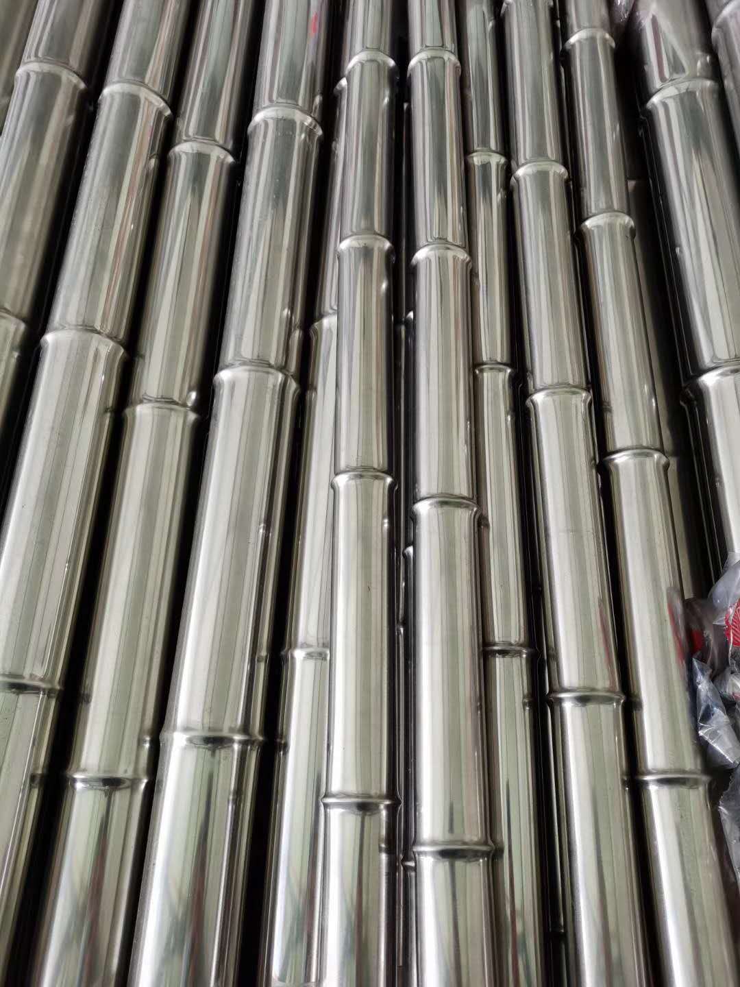 不锈钢竹节管仿竹管加工喷涂镀铜镀钛上色仿真彩色管厂家直销