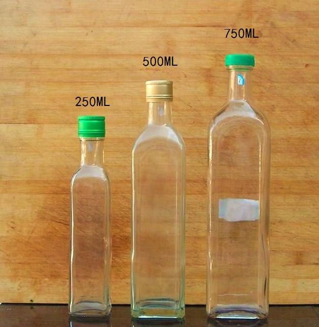 玻璃瓶生产厂家-加工定制玻璃橄榄油方瓶