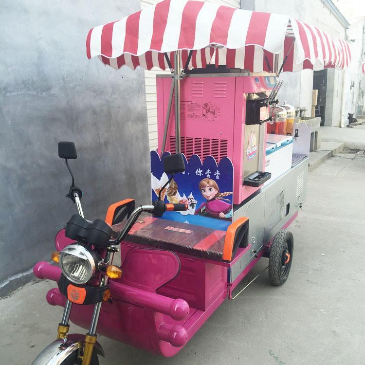 安庆电动三轮车流动冰淇淋车
