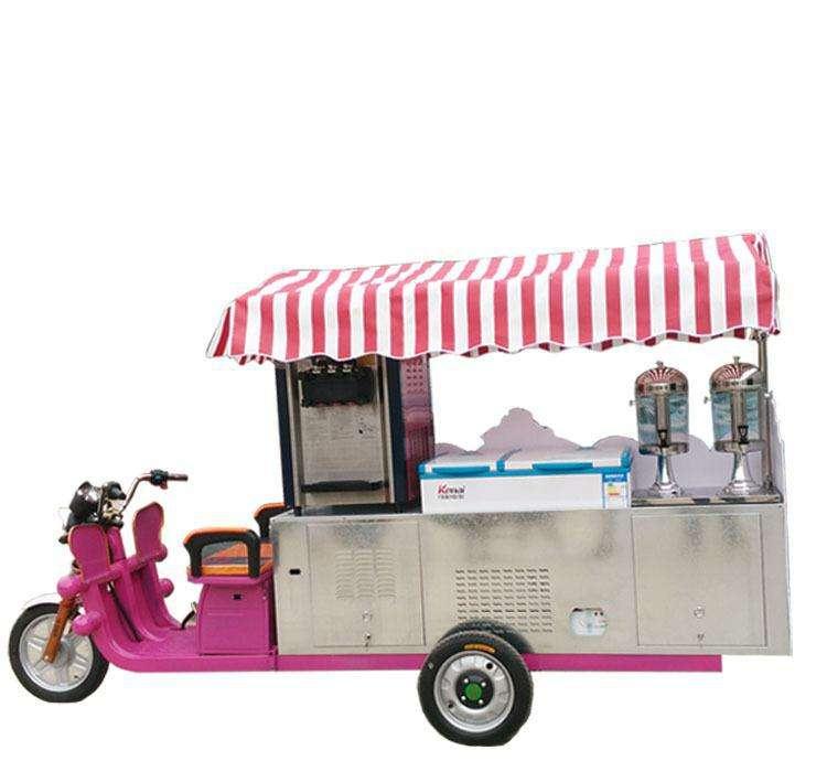 山东电瓶型流动冰淇淋车 冰淇淋车
