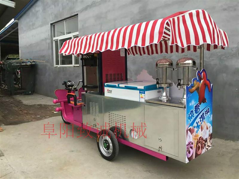 淮南电瓶型流动冰淇淋车售卖车
