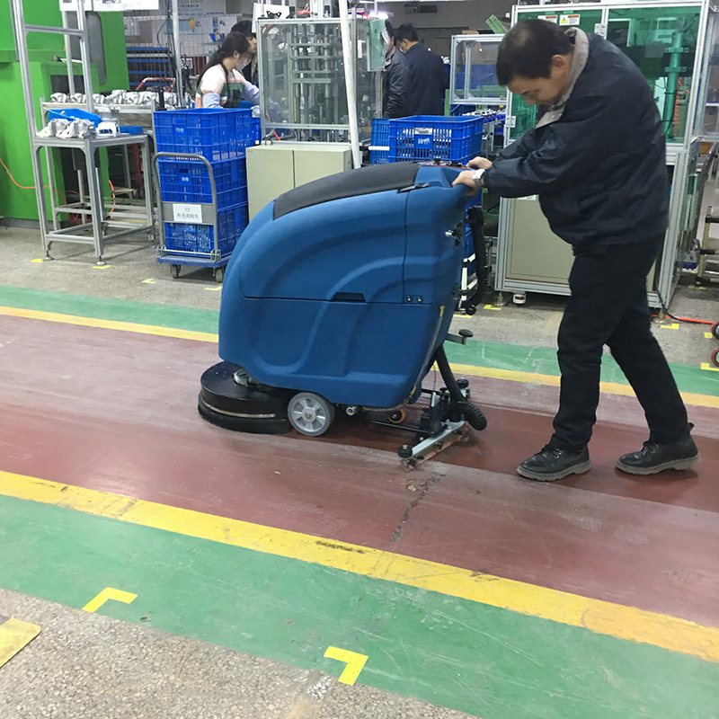优尼斯洗地机工厂手推式L520B工业手推式洗地机车间电动拖地机