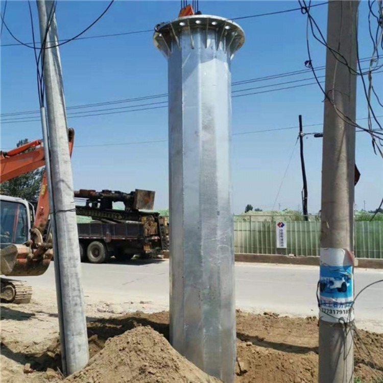 四川省12米15米直线钢管杆Q345直线钢管杆