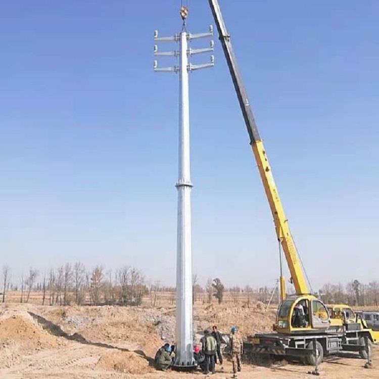 内江输电线路电力钢杆厂家供应10kv35kv钢杆