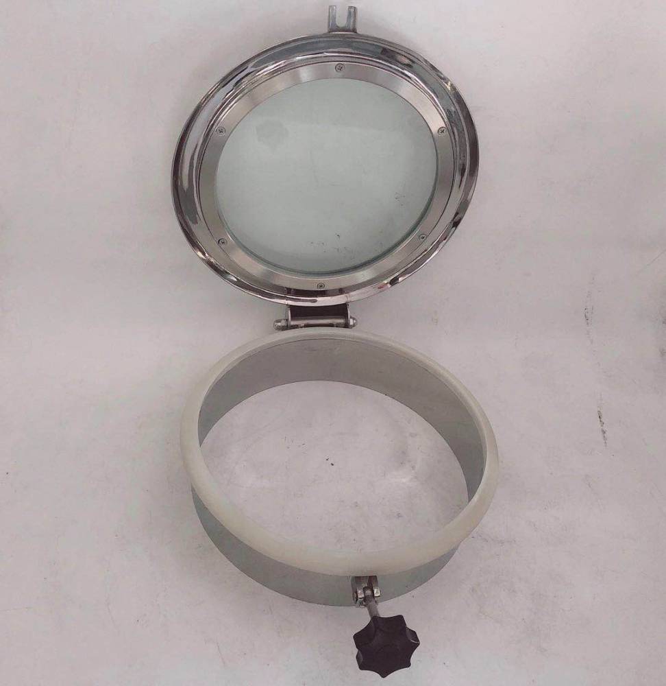 不锈钢304螺纹直通视镜, 卫生级直通管道视镜 管道流体观察器