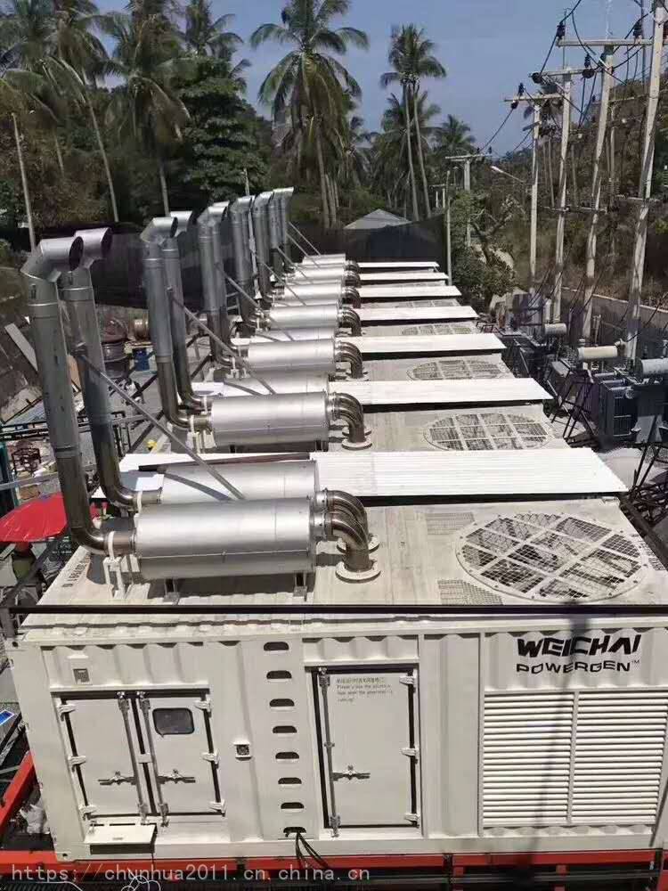 潍柴1000KW集装箱式柴油发电机 出口菲律宾静音发电机 博杜安12M33D1240E310发电机