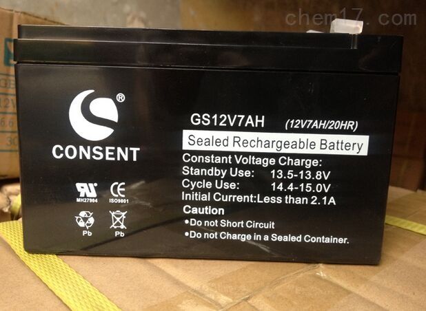 CONSEN光盛蓄电池GS12V38AH多用途12V38AH