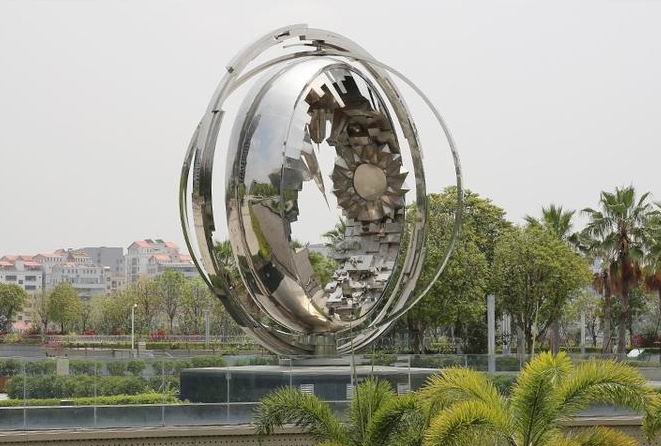 定做不锈钢雕塑 城市学校户外 抽象现代艺术造型