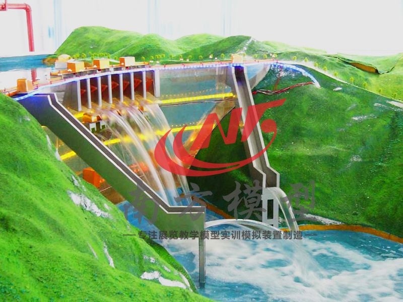辽源皂河泵站模型水利发电水轮机模型定制 水轮机地下厂房模型
