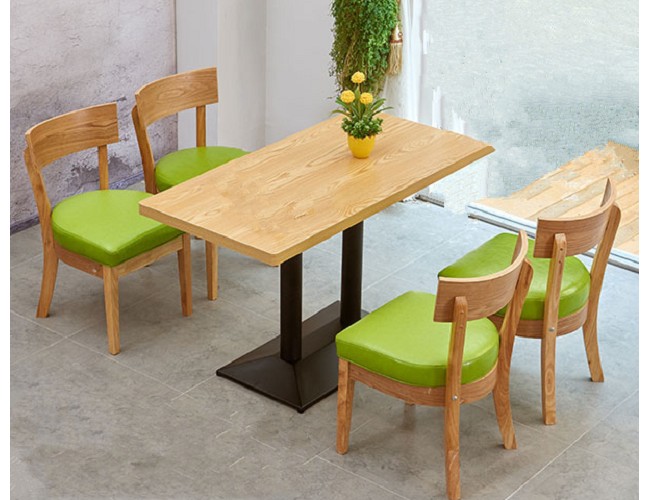 大型连体餐厅桌椅 茶餐厅桌椅 咖啡厅桌椅量身定制工厂直销