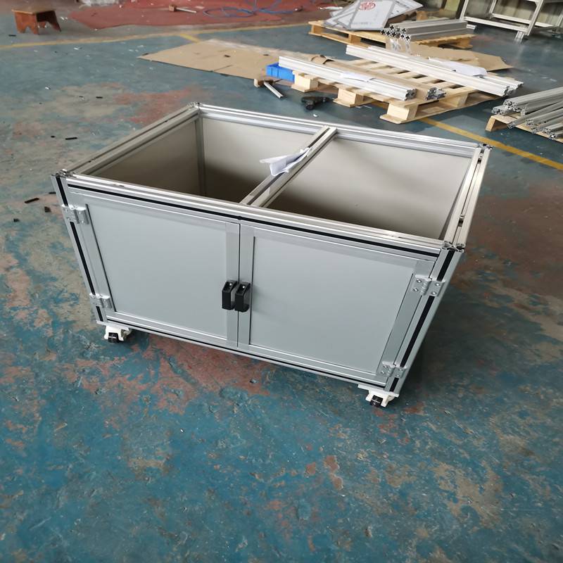 非标铝型材钣金机箱机柜加工 铝合金测试机柜设备框架定制