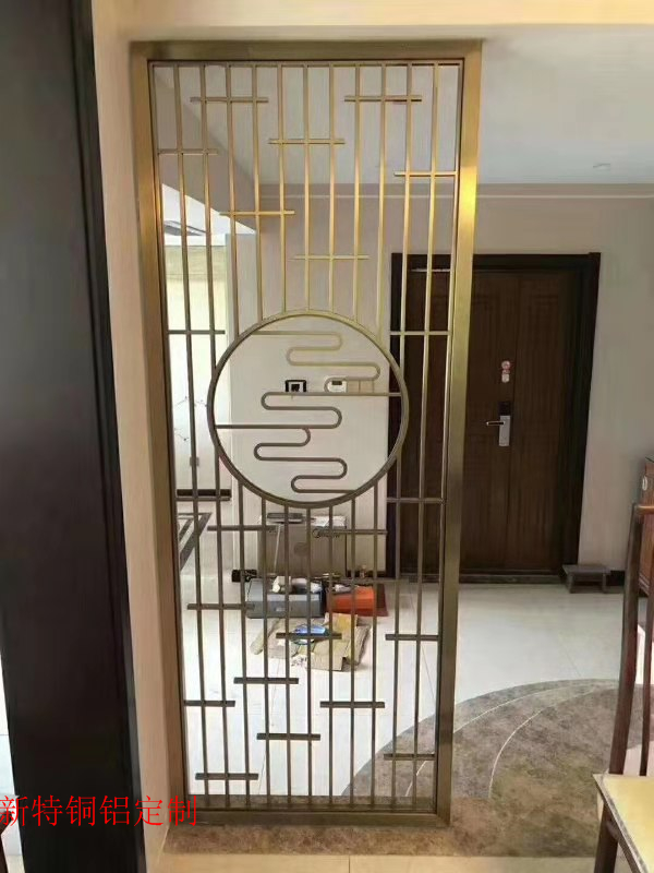 邯郸酒店铝艺屏风隔断设计 铝艺屏风隔断固定方法
