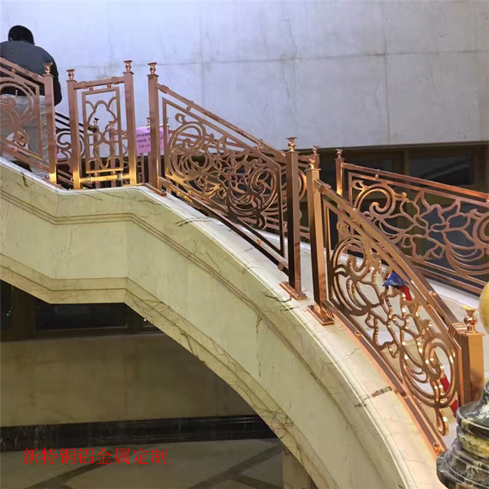 宁波铝雕刻楼梯定制