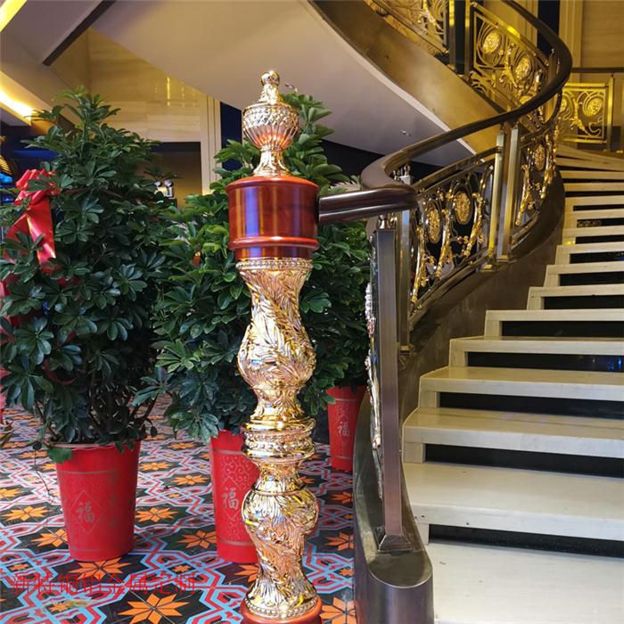 郑州酒店铜楼梯扶手