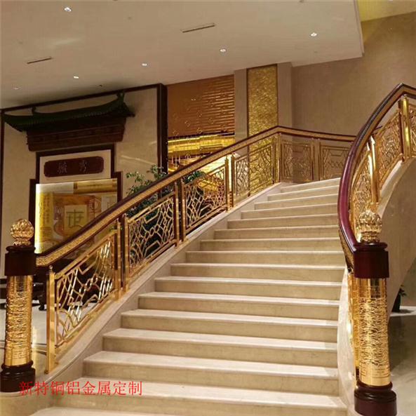 广州铜楼梯扶手费用 铜楼梯厂家