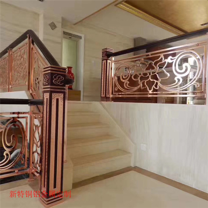 宁波雕刻铜楼梯扶手工厂