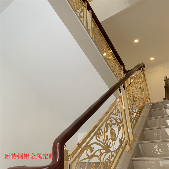 镀金铜楼梯扶手图片