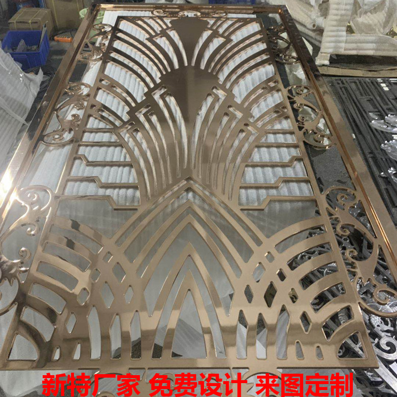 杭州客厅铝艺屏风隔断图片