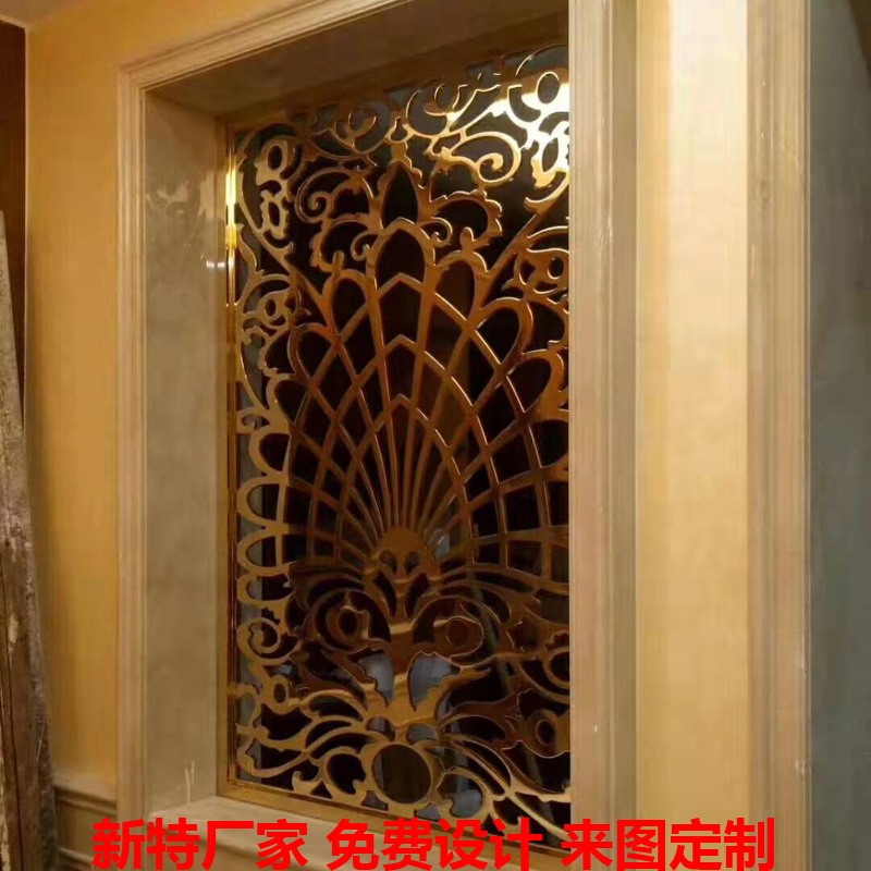 南京酒店铜雕刻屏风图片 户外铜雕刻屏风不错的设计