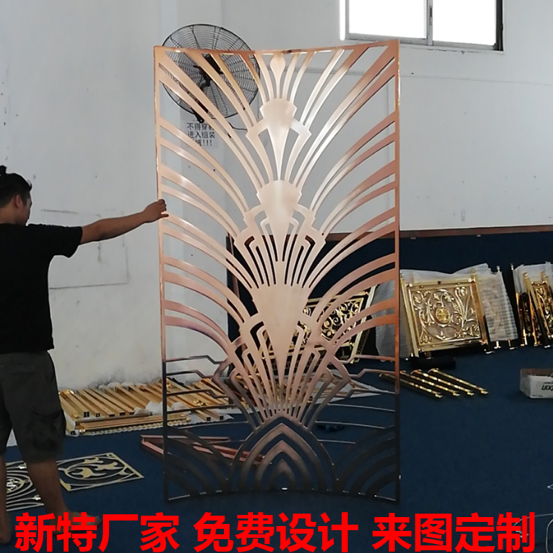 济南中式铝艺屏风隔断雕刻