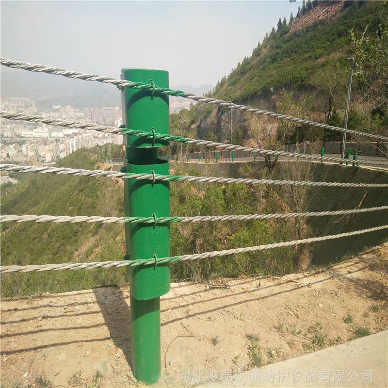 缆索护栏标准景区公路护栏杆钢索缆瑞工厂