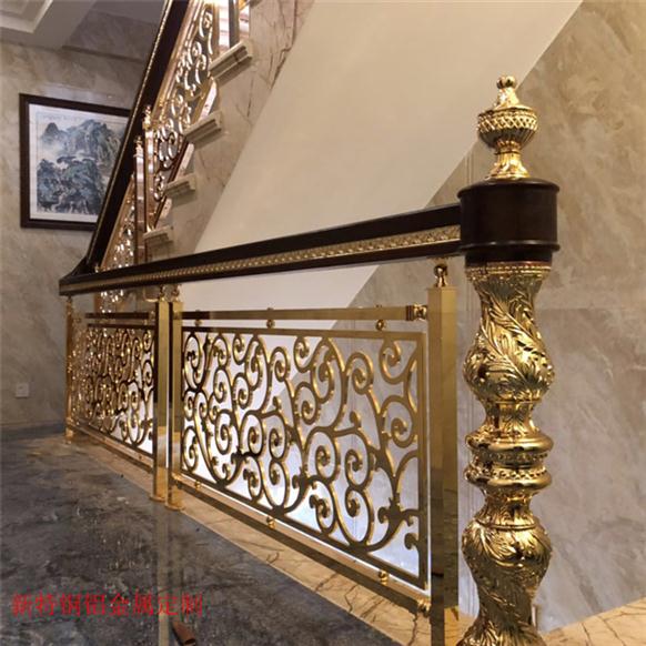 宁波欧式铜雕刻楼梯