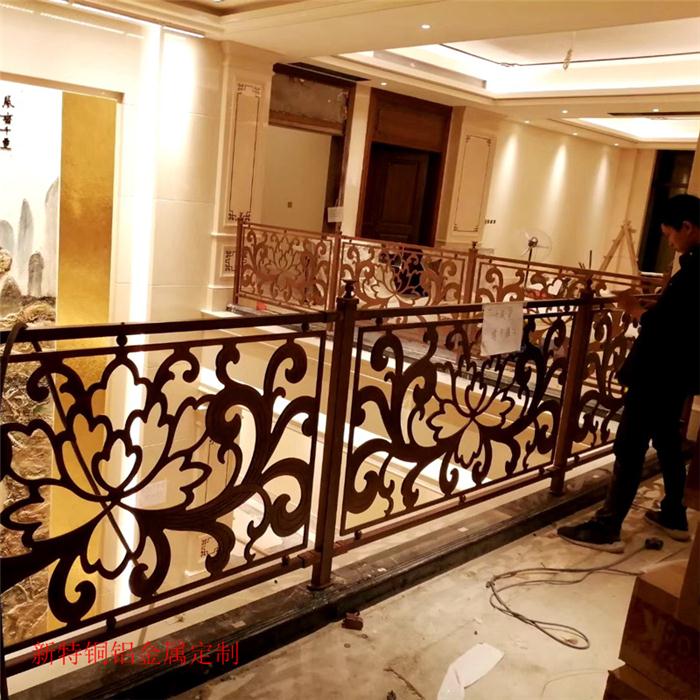 重庆组装铜雕刻楼梯