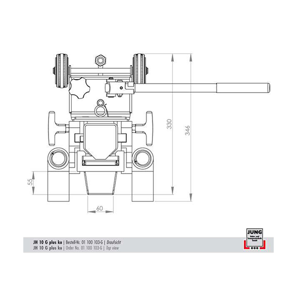 德國JUNG原廠現貨低矮型爪式千斤頂JH 10 G plus ku