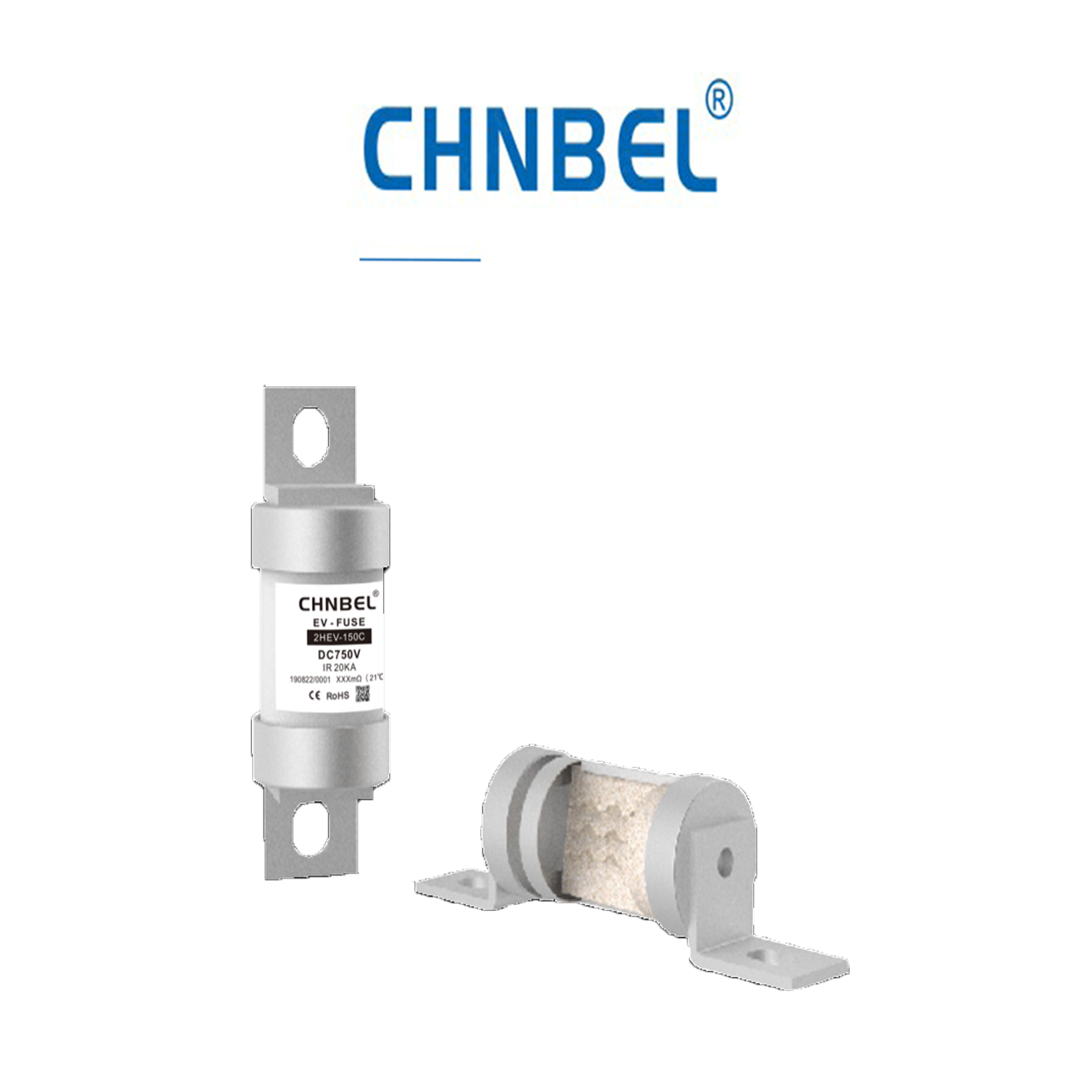 CHNBEL 电动汽车保险丝NHV系列250Vac/dc 160A螺旋式熔断器