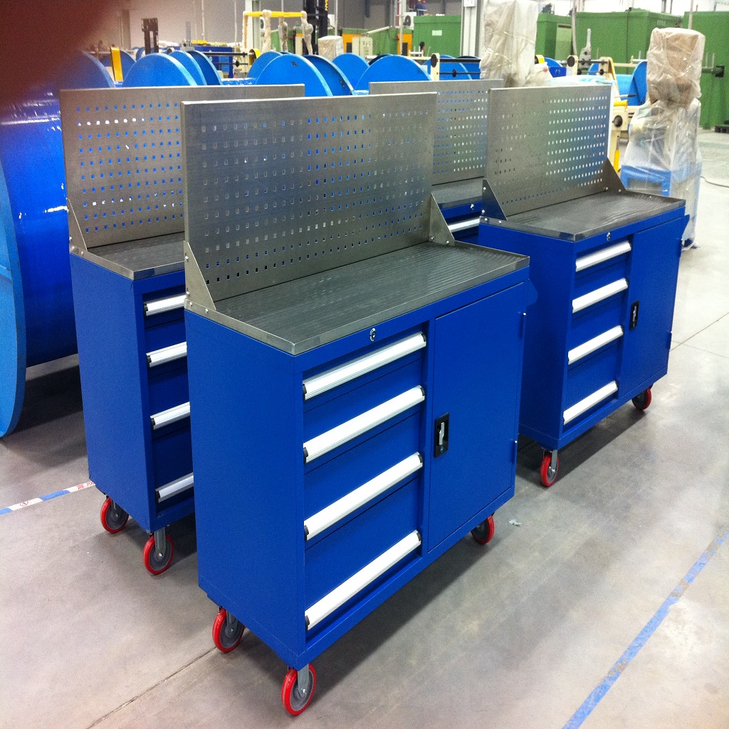 天津工具柜生产厂家 q235工具柜工具车 重型工具车移动工具柜