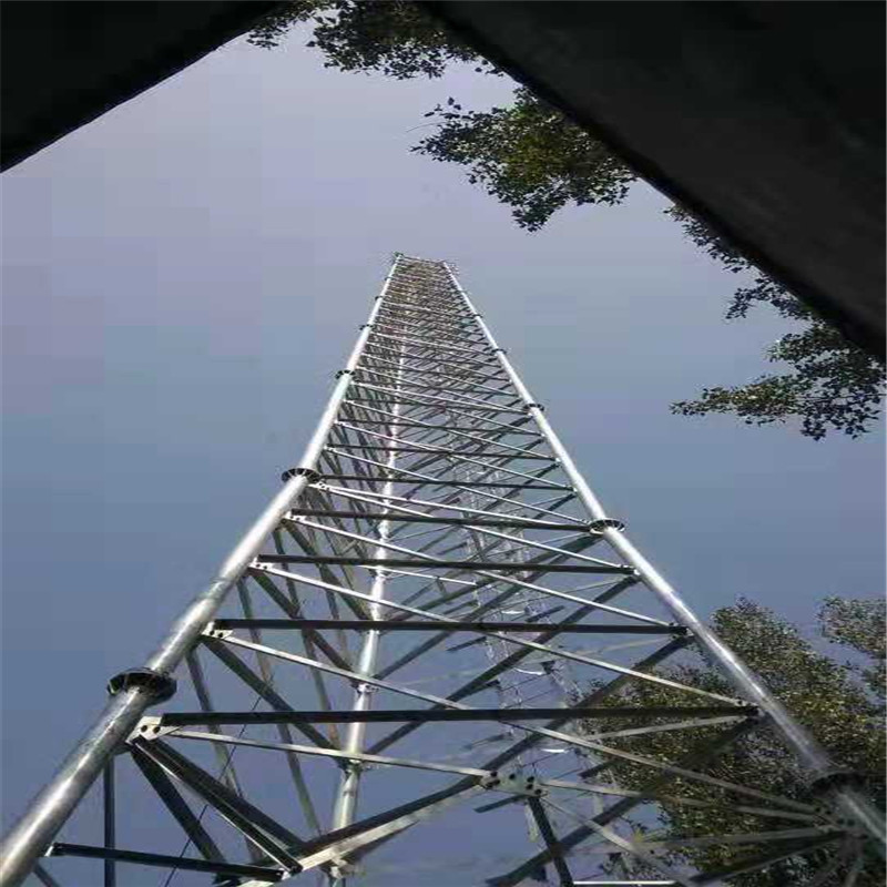 三管塔安装 微波通信塔