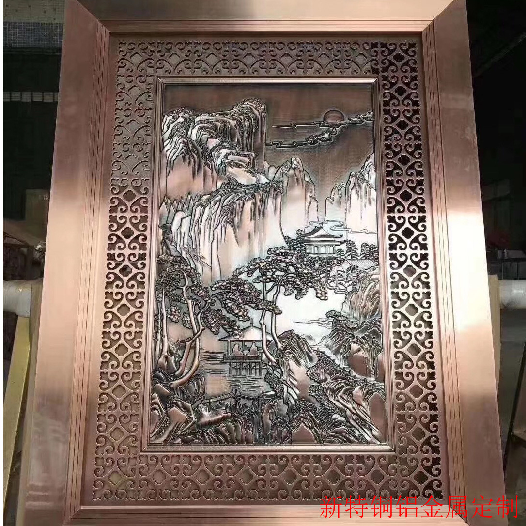 祖庙 济南全新铜艺装饰制品效果图 浮雕壁画