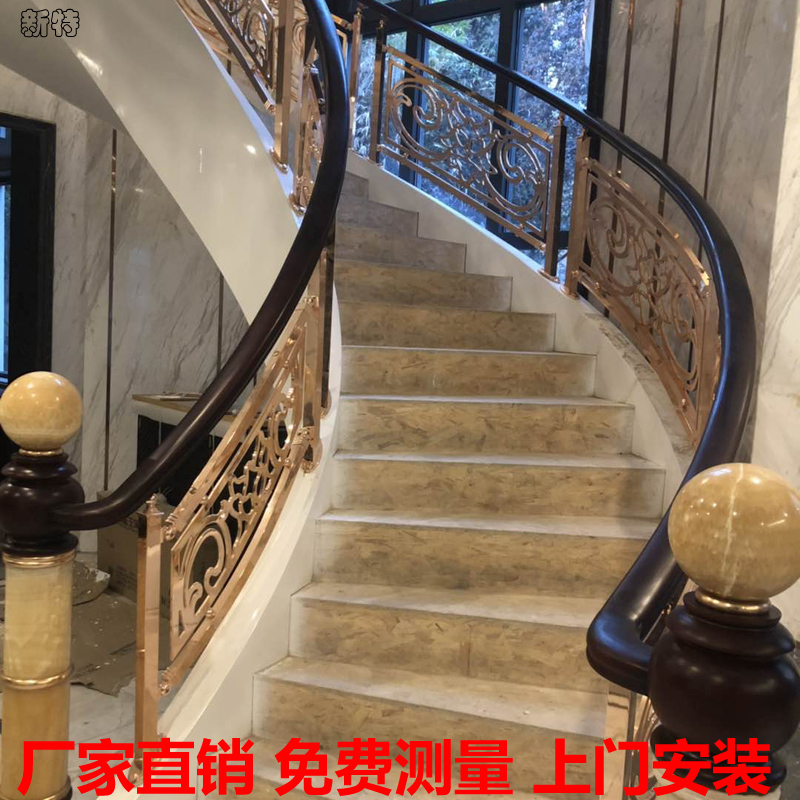 广州酒店铝合金楼梯立柱图片