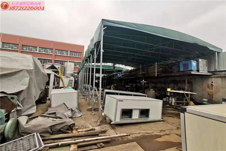 青浦推拉棚维修换布加工定制---上海轩誉雨篷厂家