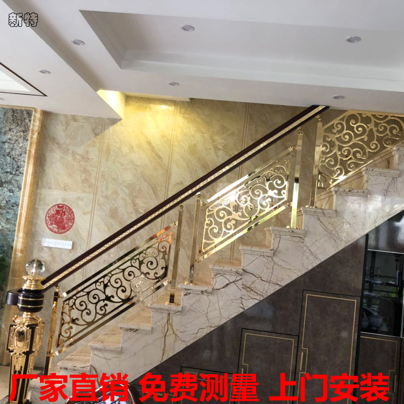 苏州酒店铝艺楼梯护栏 实用铝艺楼梯护栏效果理想
