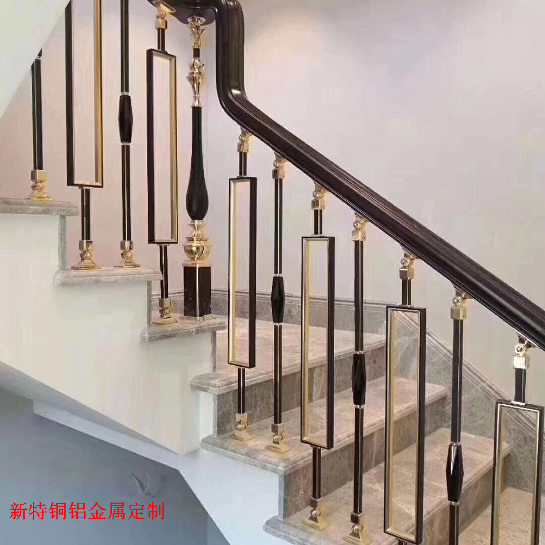北京简欧铝合金楼梯立柱定制