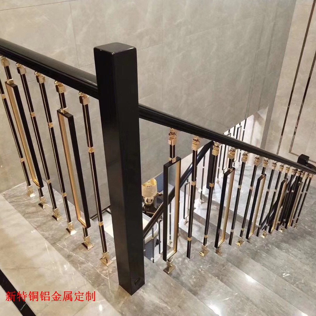 欧式铝合金楼梯立柱图片