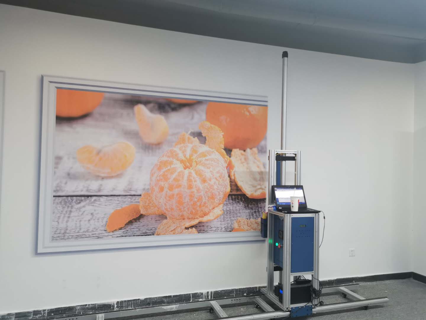 江榕农村致富小机器创业型3D墙体彩绘机喷绘机设备厂家直销背景墙喷画