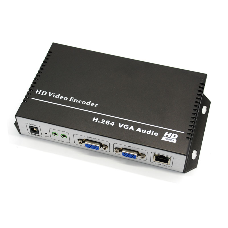 智勇VGA高清编码器采集盒H264压缩TS流1080P支持ONVIF可接监控NVR