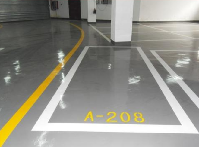 海南地坪|画黄白线|三亚地面划线|地坪油漆固化