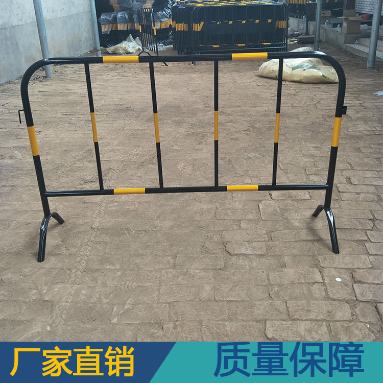 黄黑焊管铁马护栏 1.5米长临时隔离施工铁马