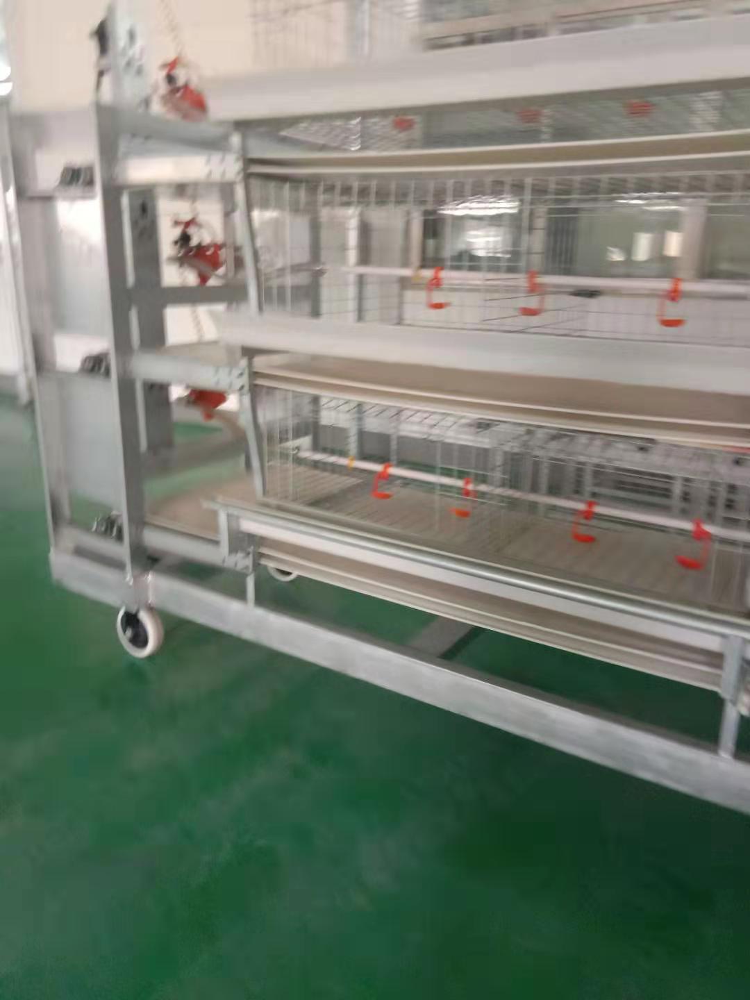 肉鸡自动化饲养笼具框架层叠式养鸡笼子