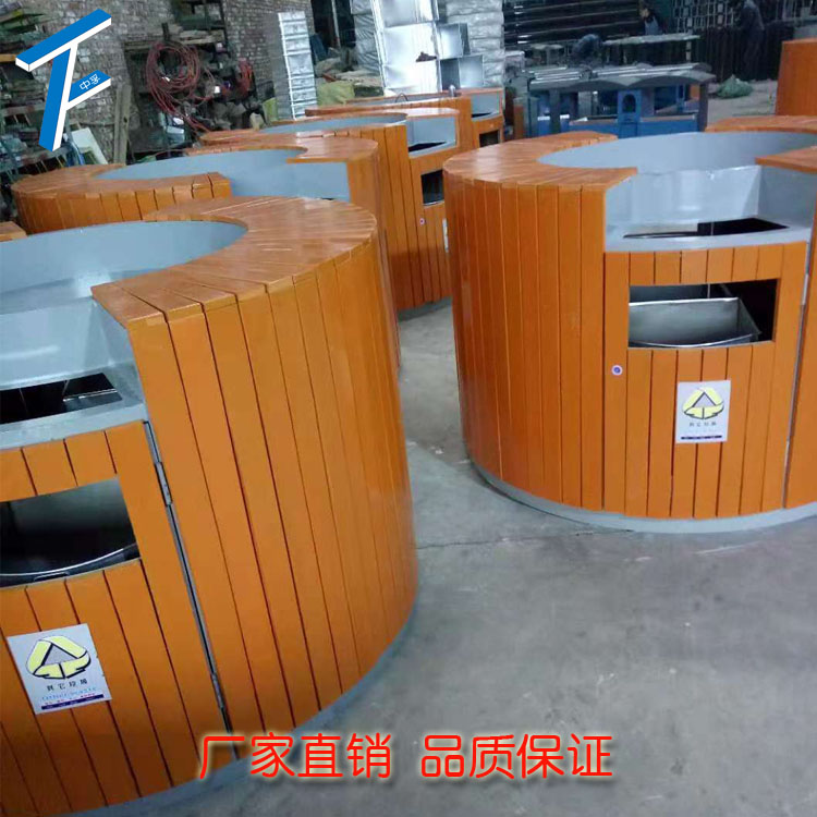 供应安仁县广告式垃圾桶 专业生产 中孚
