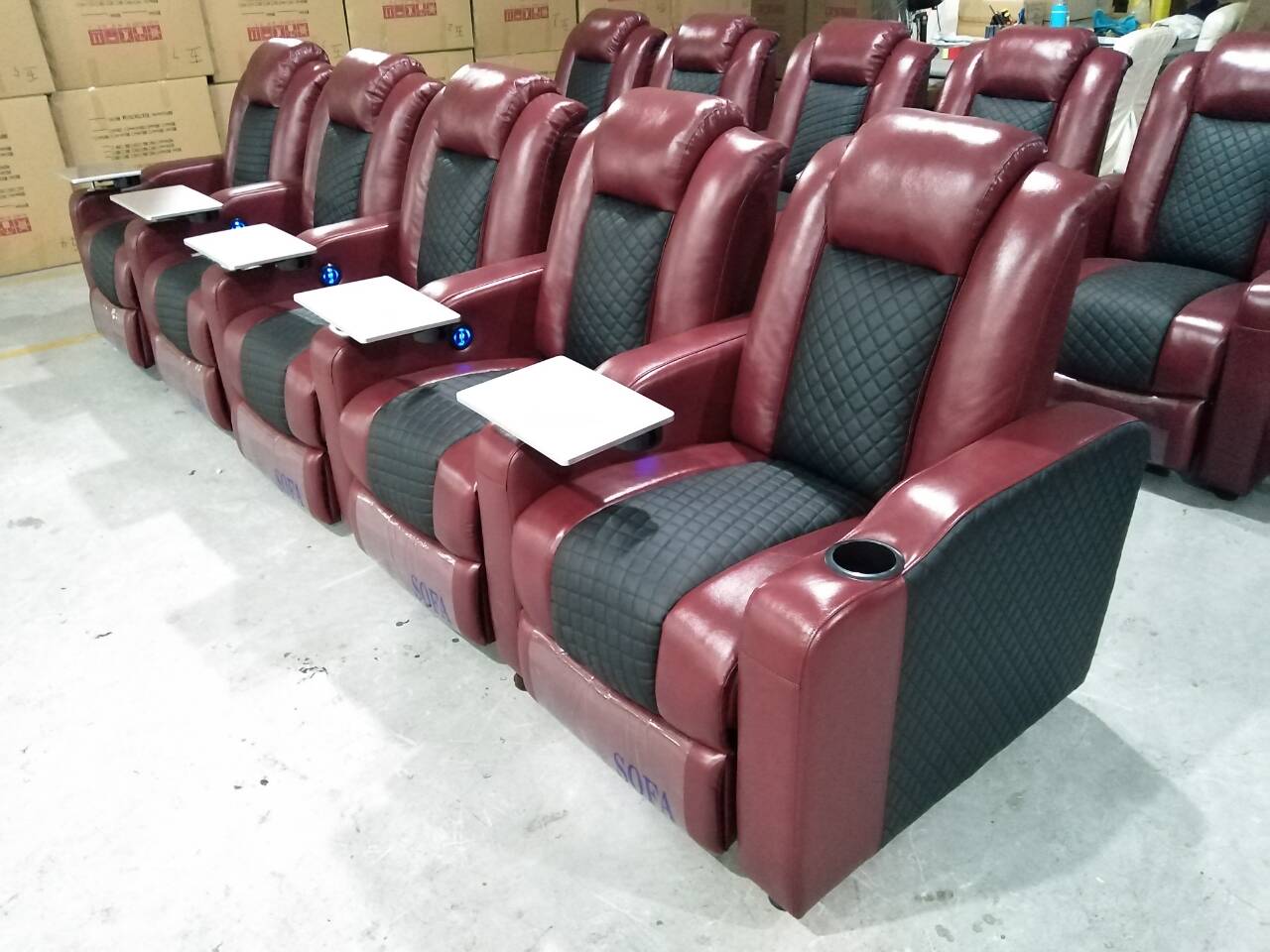 家庭影院沙发头等VIP舱沙发//头等舱电动家庭影院沙发家具供应