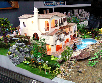 丰都沙盘别墅模型 3D别墅豪宅模型